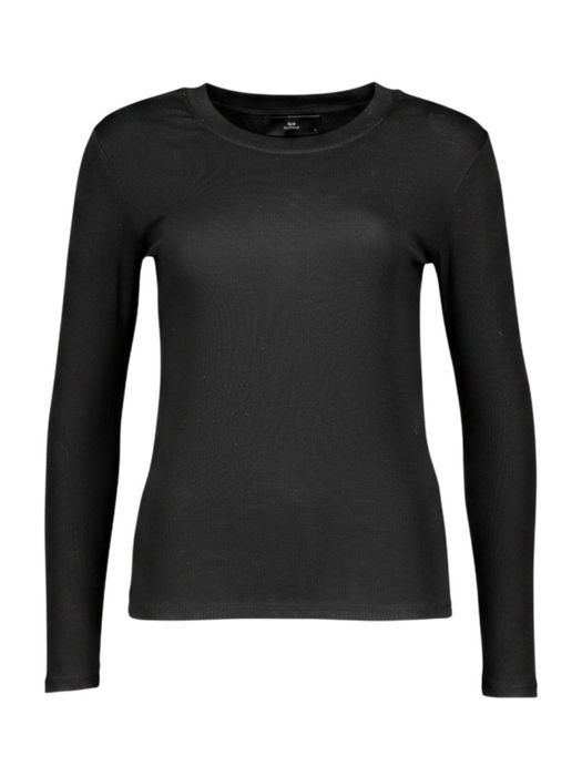 Zwarte t-shirt met lange mouwen Withblack