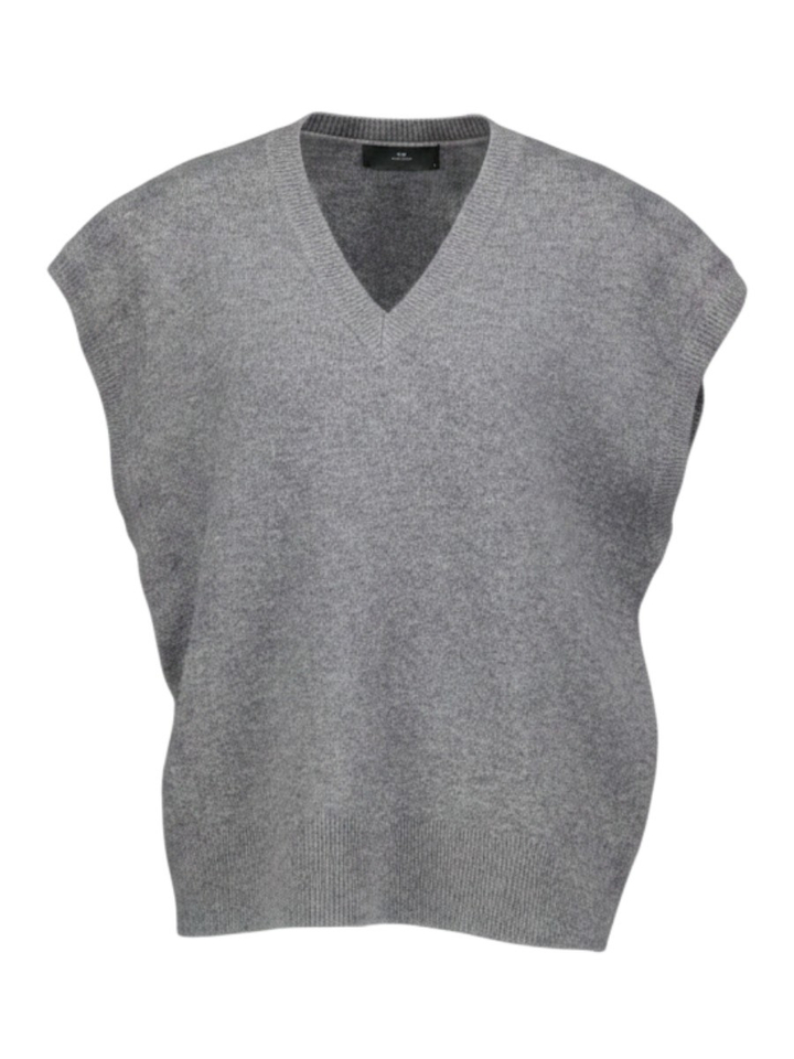 Grijze oversized debardeur Cooper Slipover Withblack 