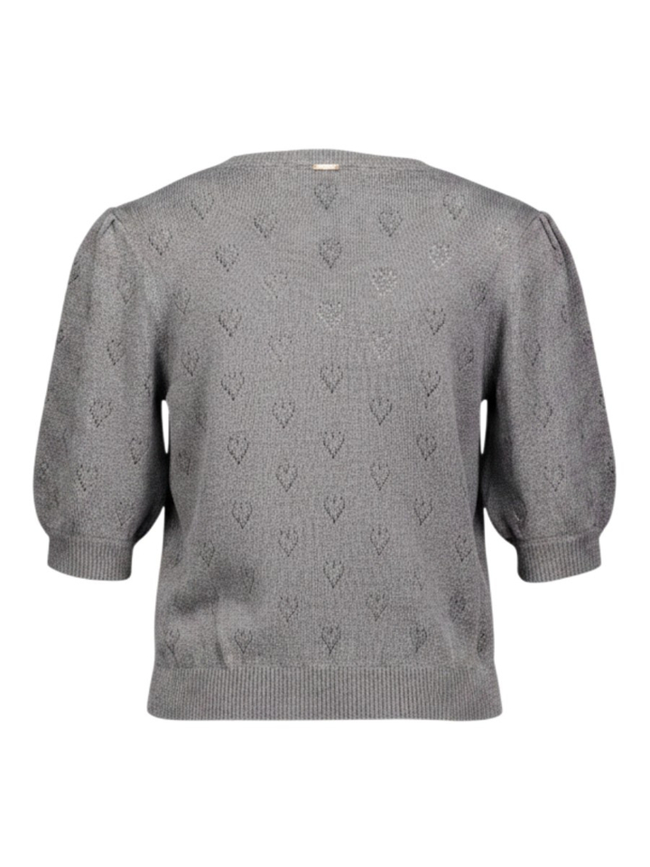 Grijze trui met hartjes patroon Twinset 