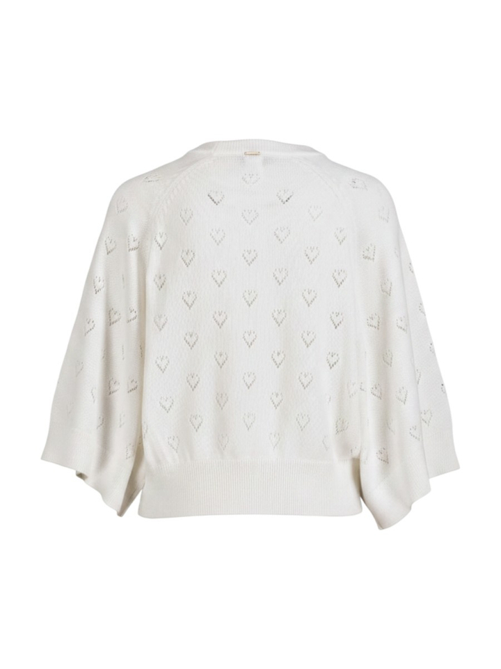 Ecru trui met hartjes detail Twinset Milano