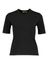 Zwarte trui met geschulpte rand en studs Twinset 