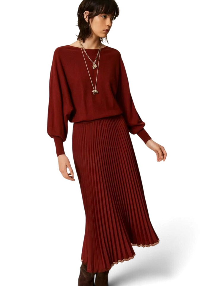 Roestkleurig casual kleed Twinset Milano