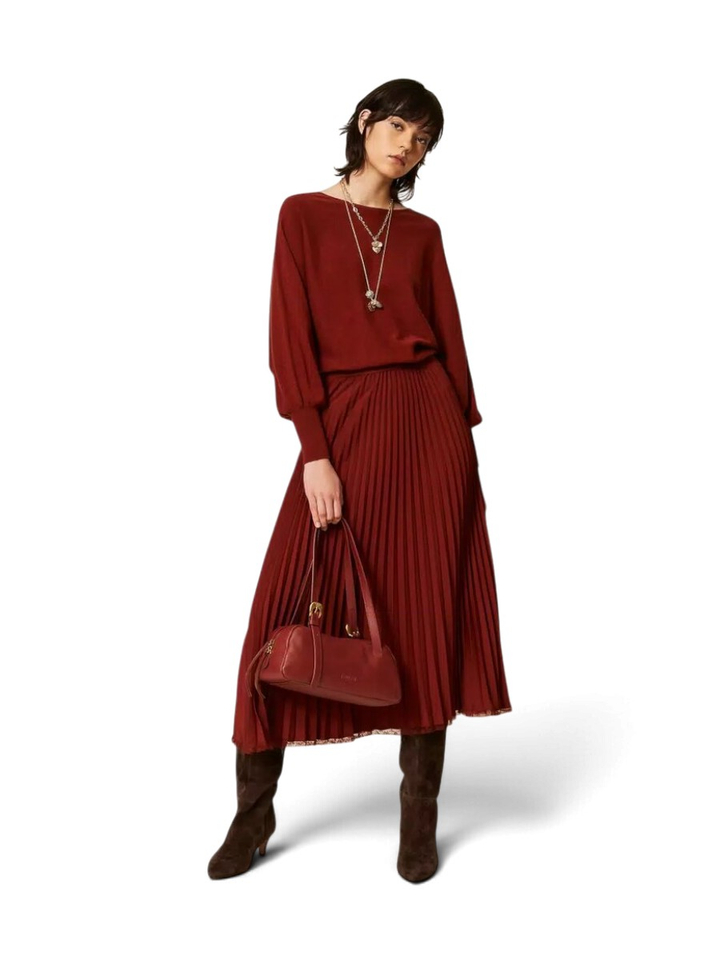 Roestkleurig casual kleed Twinset Milano