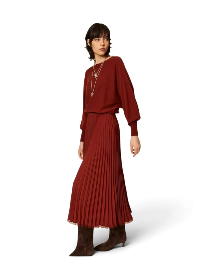 Roestkleurig casual kleed Twinset Milano