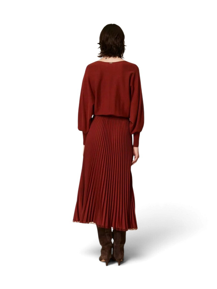 Roestkleurig casual kleed Twinset Milano