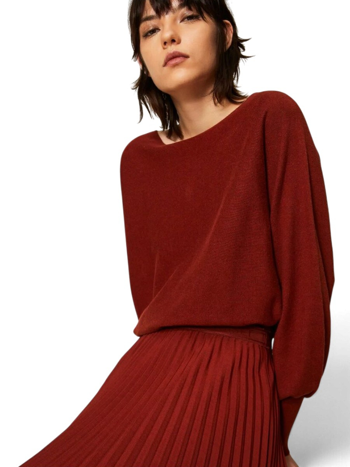 Roestkleurig casual kleed Twinset Milano