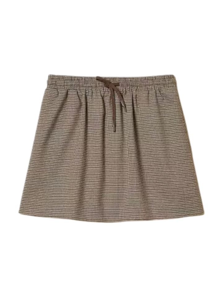 Beige geruite rok Twinset Milano