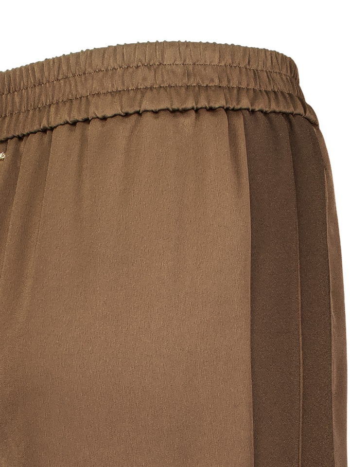Bruine broek met elastiek Twinset