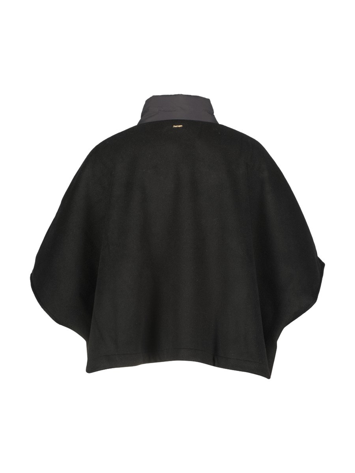 Zwarte oversized cardigan met rits Twinset