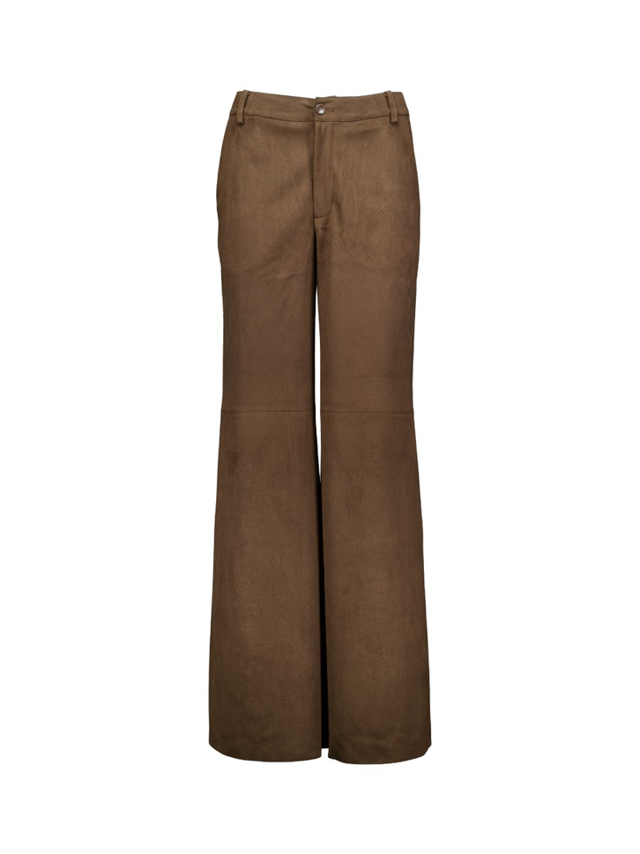 Bruine broek in velours Eleh