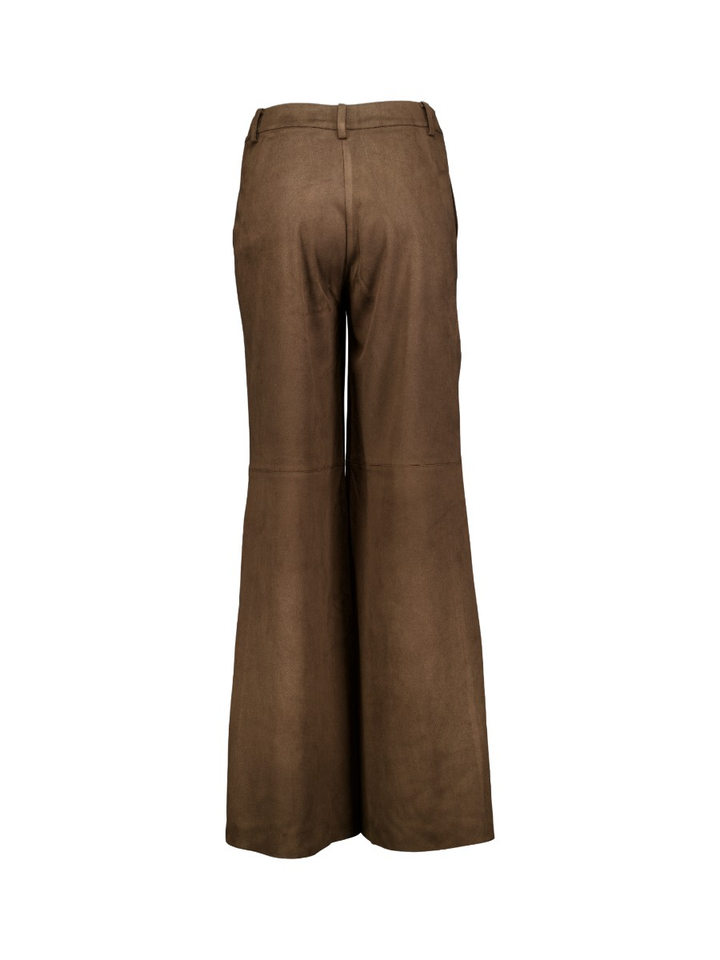 Bruine broek in velours Eleh