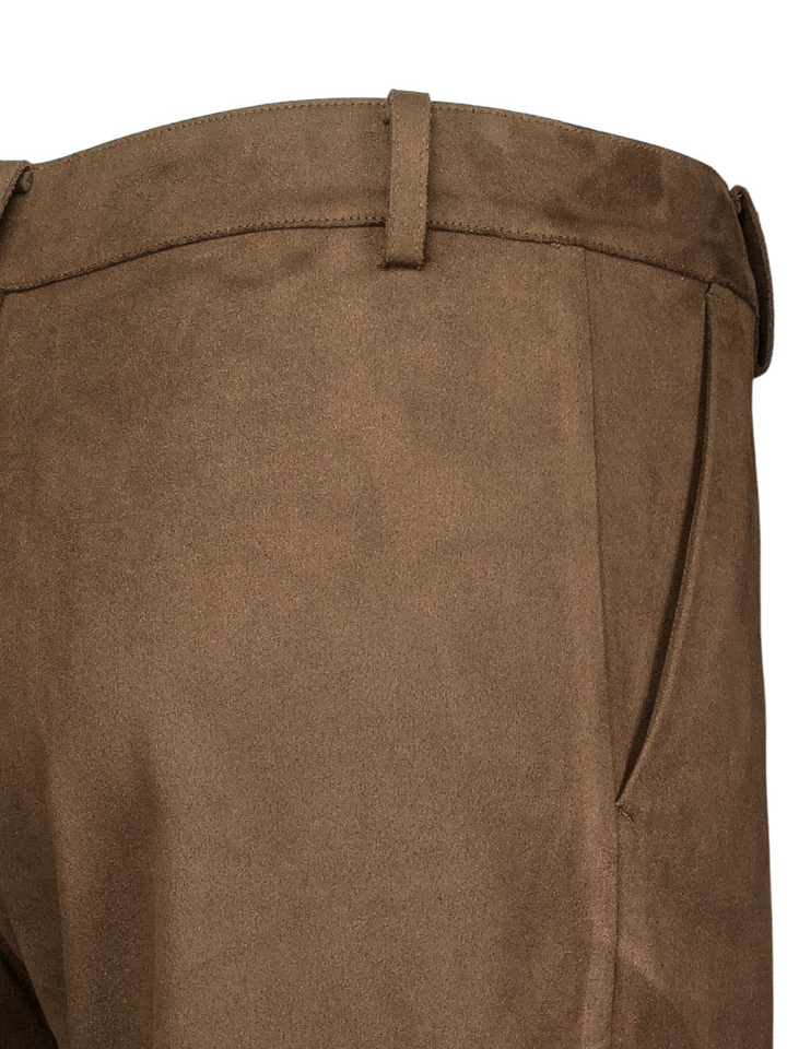 Bruine broek in velours Eleh