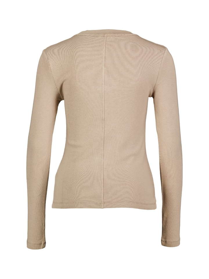 Beige shirt met lange mouwen ELEH