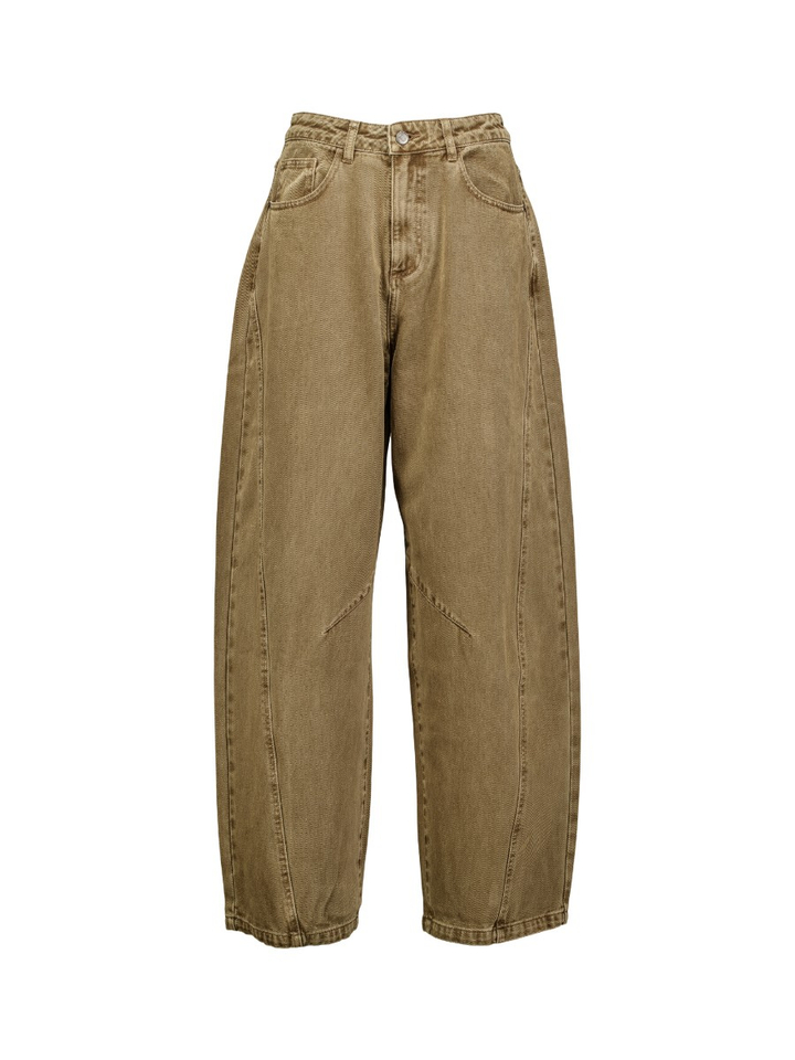 Bruine balloon jeans Eleh
