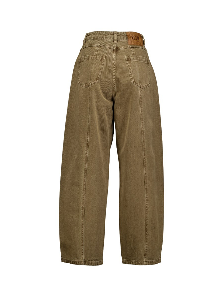 Bruine balloon jeans Eleh
