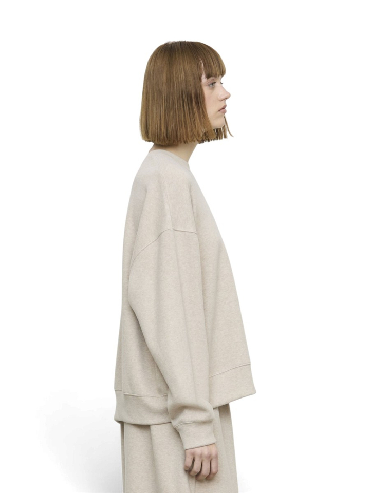 Beige sweater met ronde hals Eleh