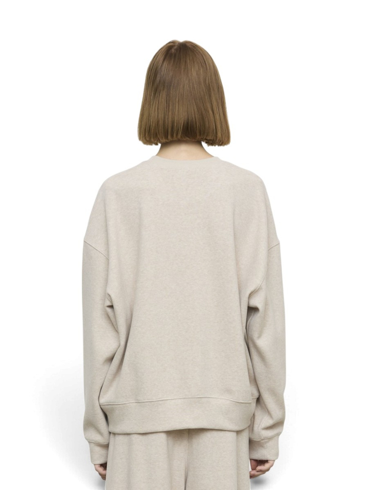 Beige sweater met ronde hals Eleh