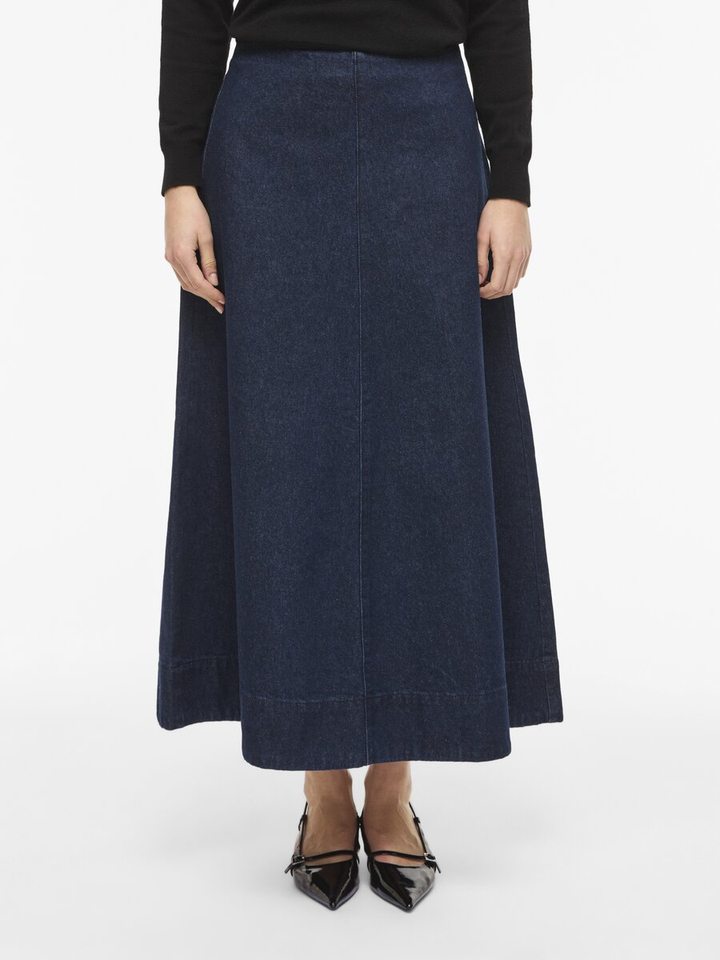 Blauwe lange  jeansrok Vialicia Vila 