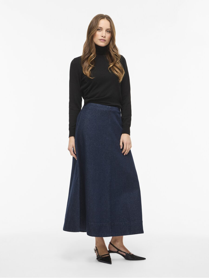 Blauwe lange  jeansrok Vialicia Vila 