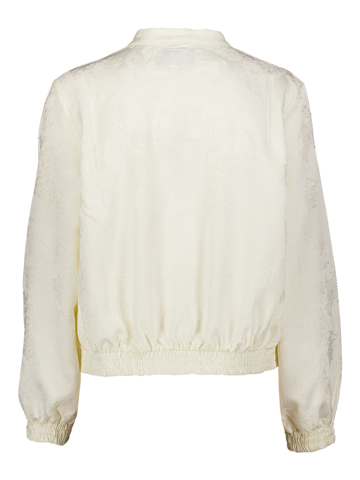 Ecru korte jas met print detail Vifibia Vila