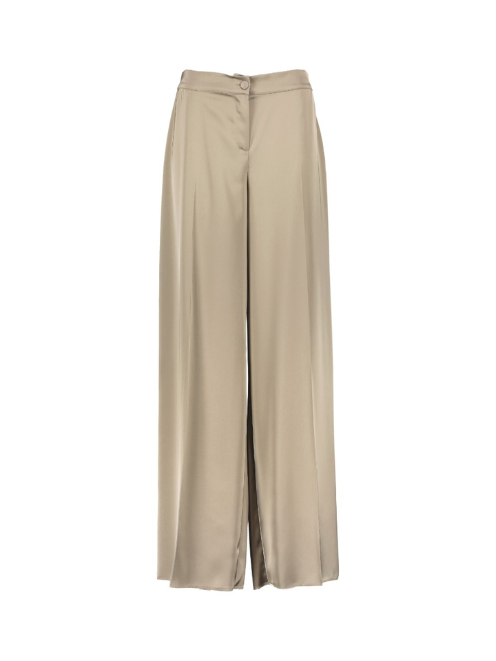Beige glanzende geklede broek Tiglio Persona