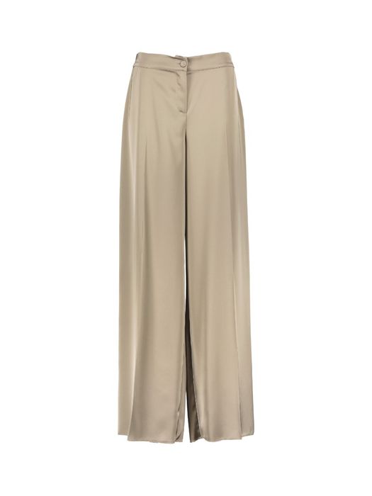 Beige glanzende geklede broek Tiglio Persona