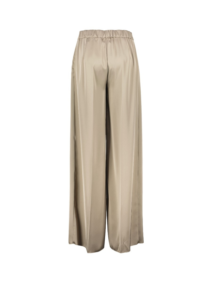 Beige glanzende geklede broek Tiglio Persona