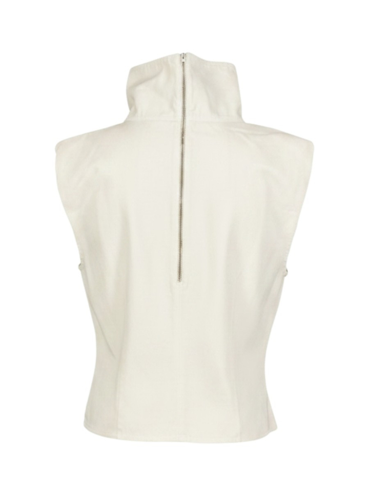 Beige blouse in jeansstof Tomo Collectors Club