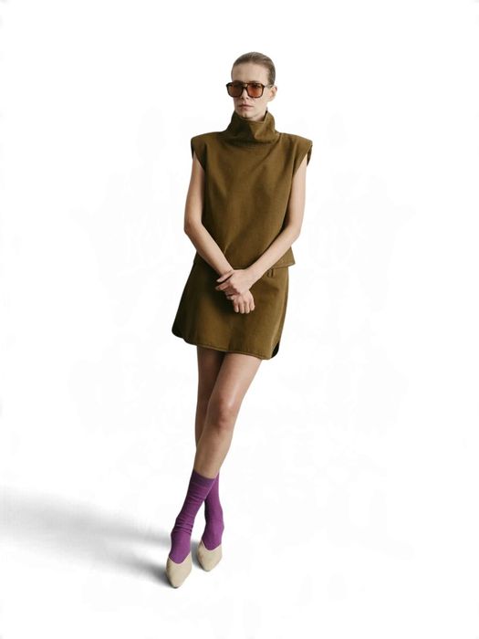 Groene blouse in jeansstof Tomo Collectors Club