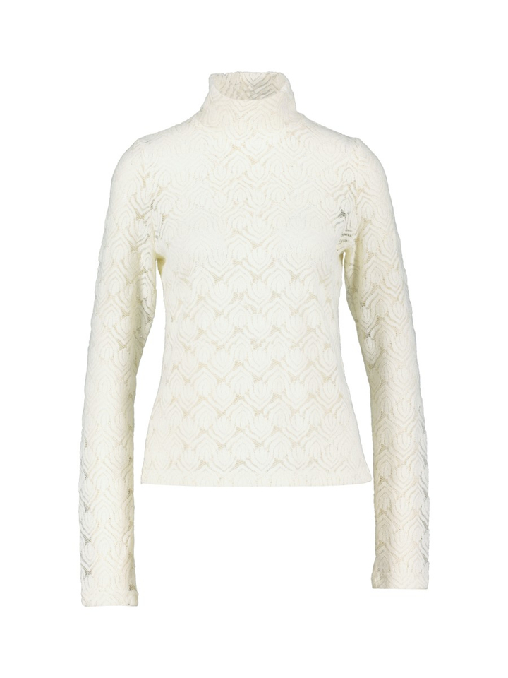 Witte halfdoorzichtige kanten blouse Tamara Collectors Club 