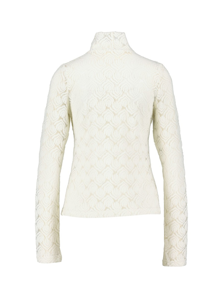 Witte halfdoorzichtige kanten blouse Tamara Collectors Club 