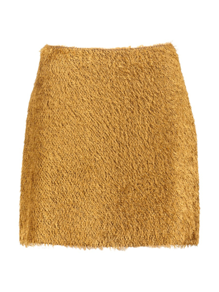Gouden korte rok met franjes Scoop Collectors Club
