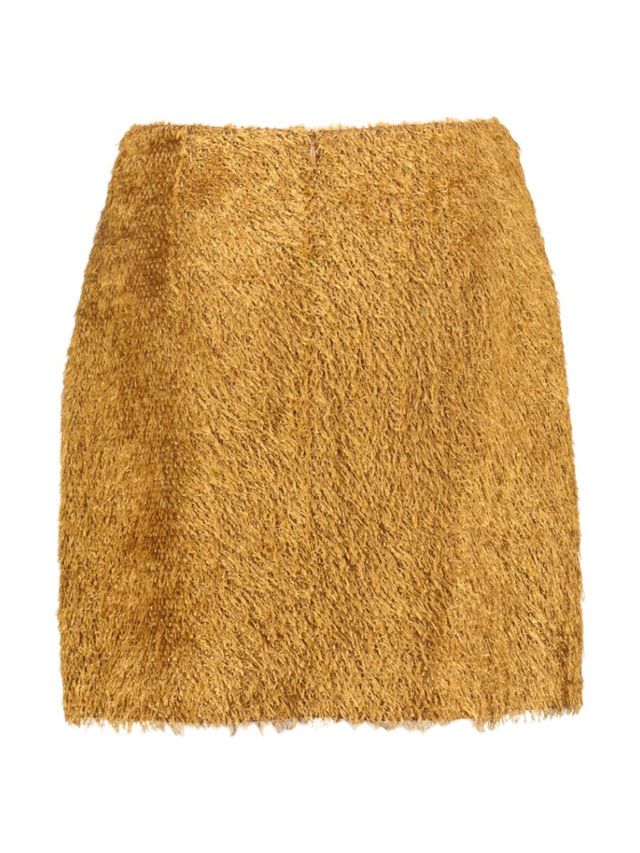 Gouden korte rok met franjes Scoop Collectors Club
