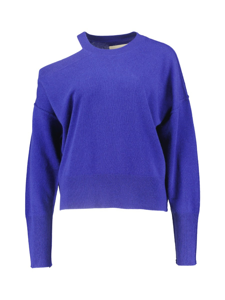 Blauwe pull met open schouder KYLO Collectors Club