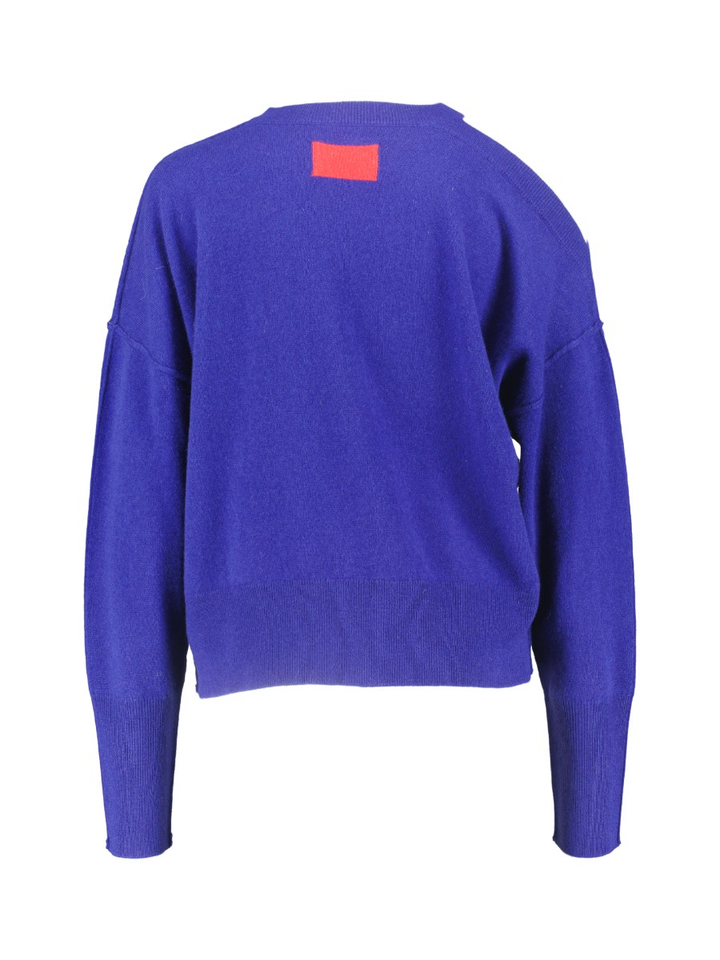 Blauwe pull met open schouder KYLO Collectors Club