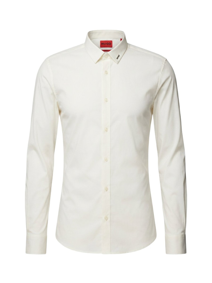 Open white katoenen hemd (extra slim fit) met lange mouwen Hugo Boss 