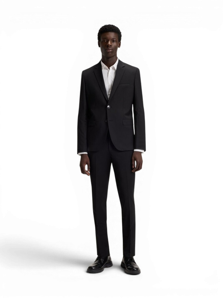 Open white katoenen hemd (extra slim fit) met lange mouwen Hugo Boss 