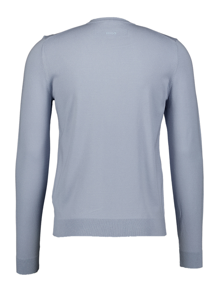 Blauwe trui met ronde hals Hugo Boss