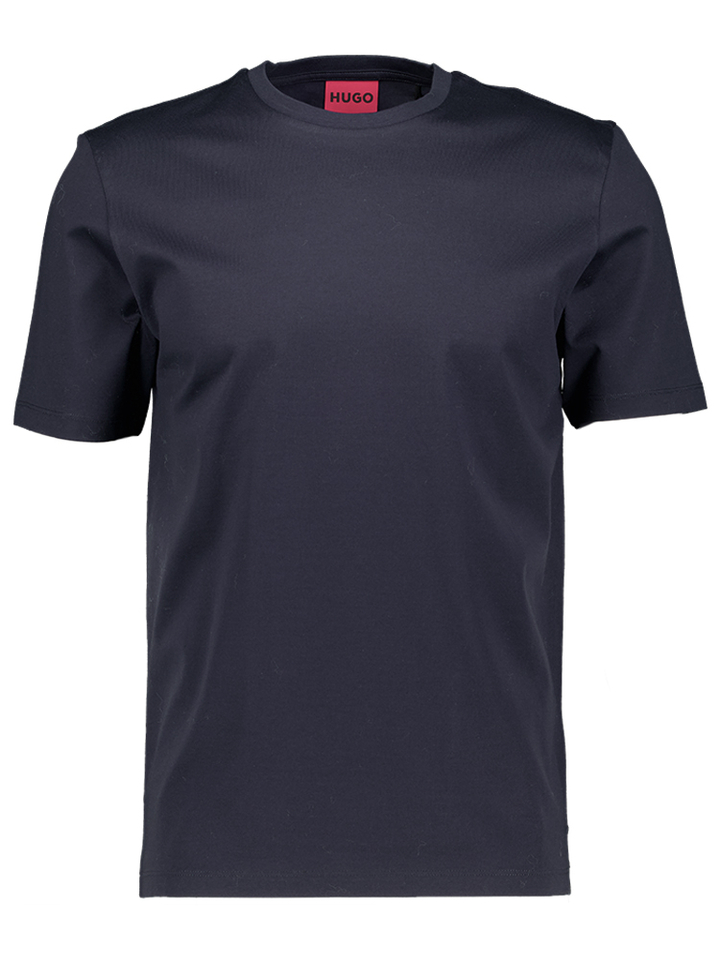 Donkerblauwe katoenen t-shirt Dimerstee Hugo Boss