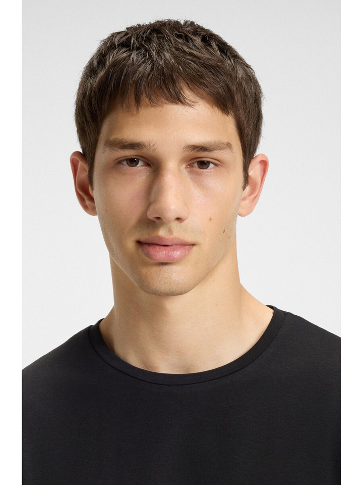 Donkerblauwe katoenen t-shirt Dimerstee Hugo Boss