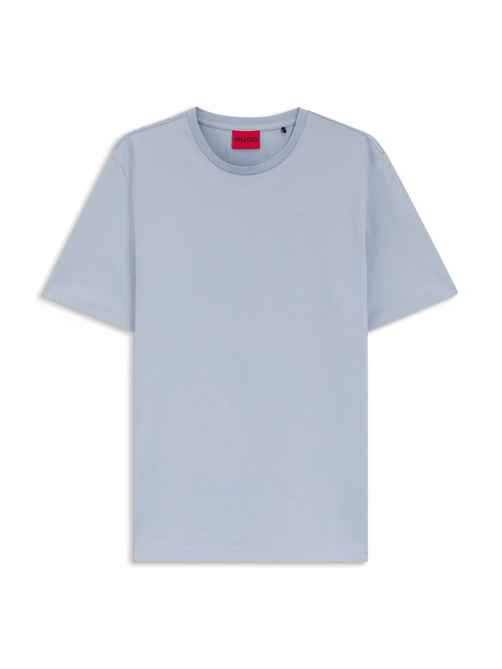 Blauwe katoenen t-shirt Dimerstee Hugo Boss