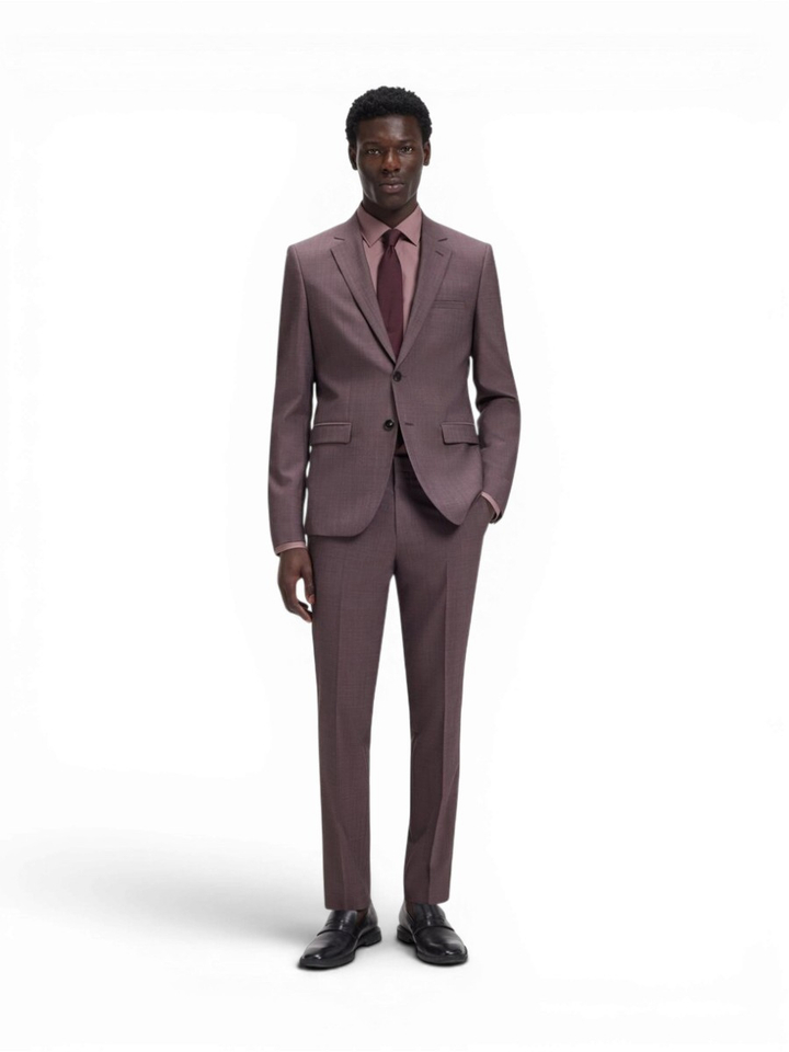 Licht pastel bruin 2-delig kostuum Hugo Boss