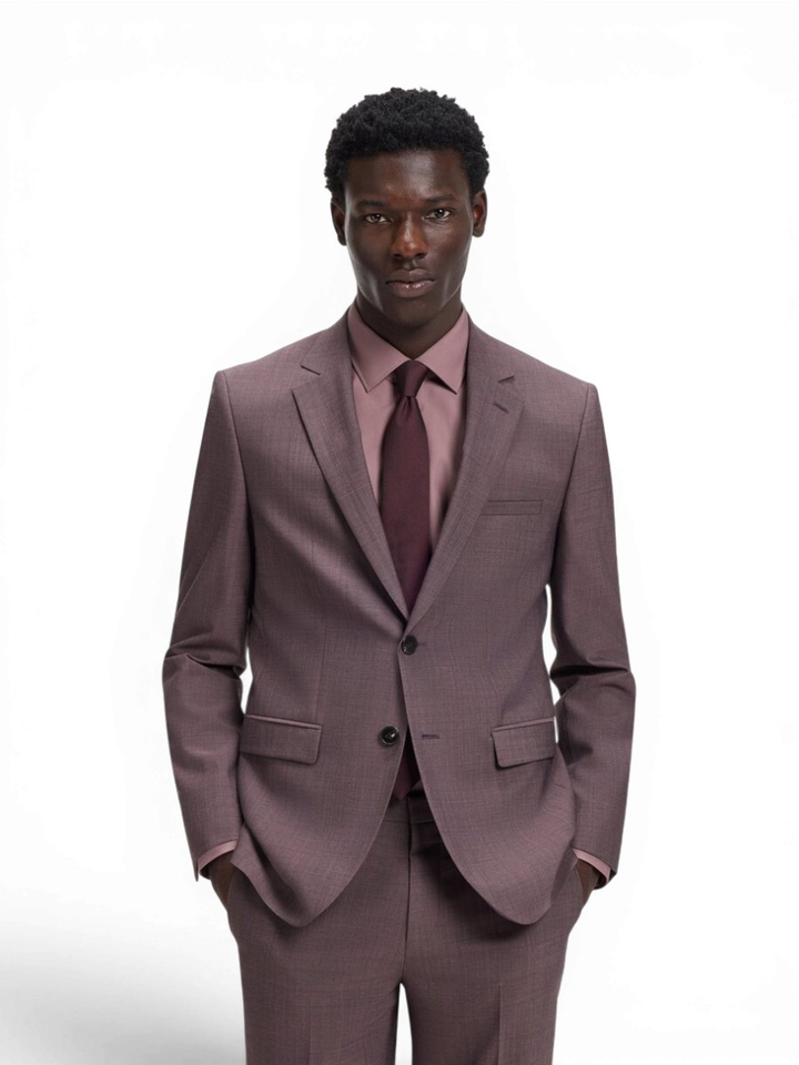 Licht pastel bruin 2-delig kostuum Hugo Boss