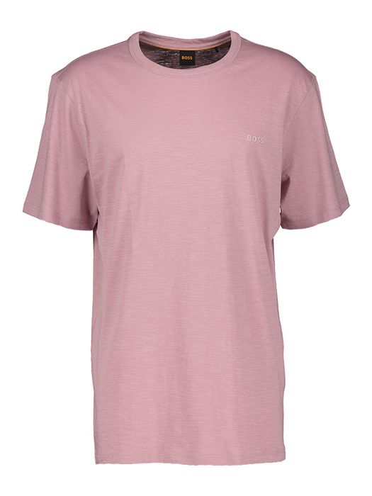 Paarse katoenen t-shirt met logo Tegood Hugo Boss