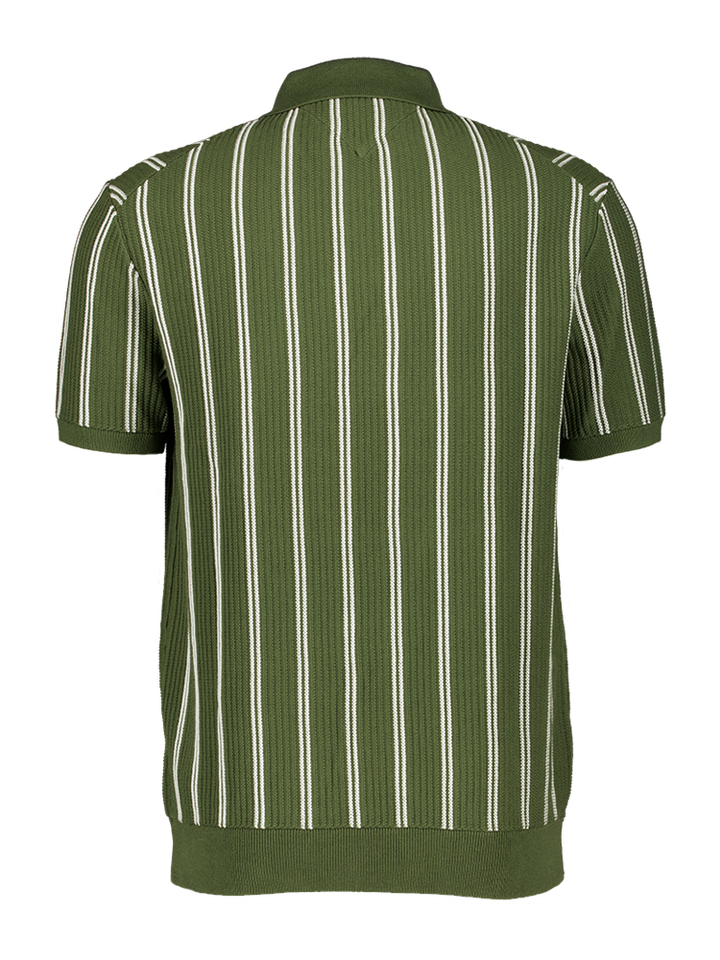 Groene gestreepte polo Tommy Hilfiger 