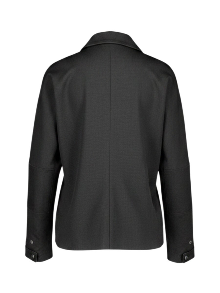 Zwart blouse met kraag Liviana Conti