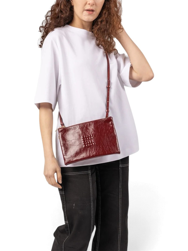 Burgundy Clyde crossbody Clio Goldbrenner
