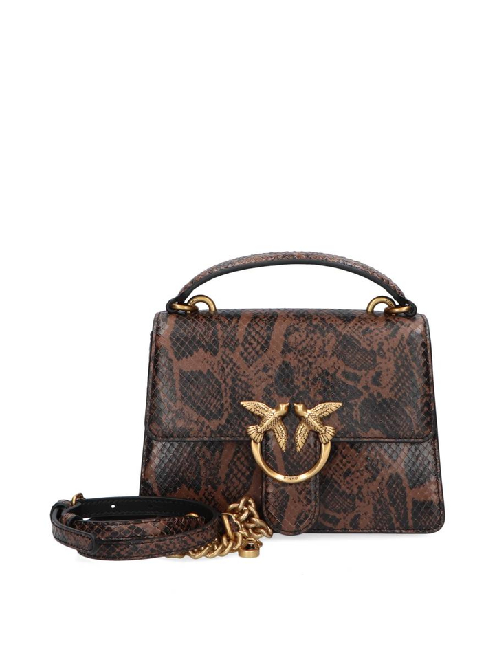 Roccia maronne handtas Love one top handle mini Pinko