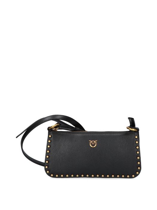 Nero schoudertas Half moon horizontal mini Pinko