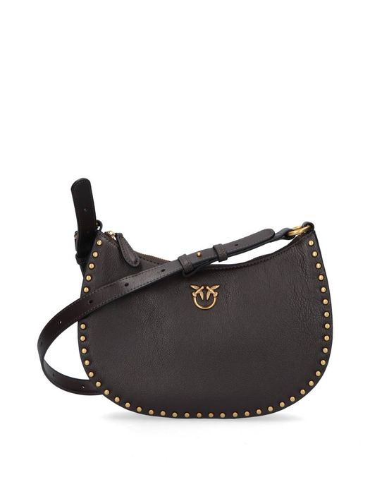 Marrone half moon mini studs schoudertas Pinko